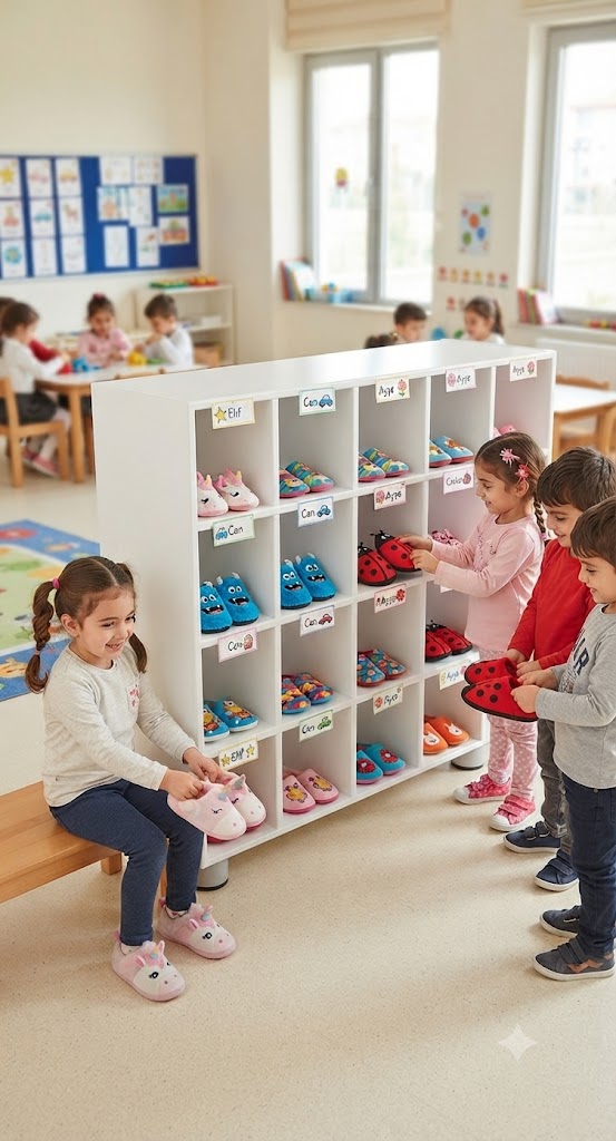 25 Öğrencilik Ayakkabılık -Açık