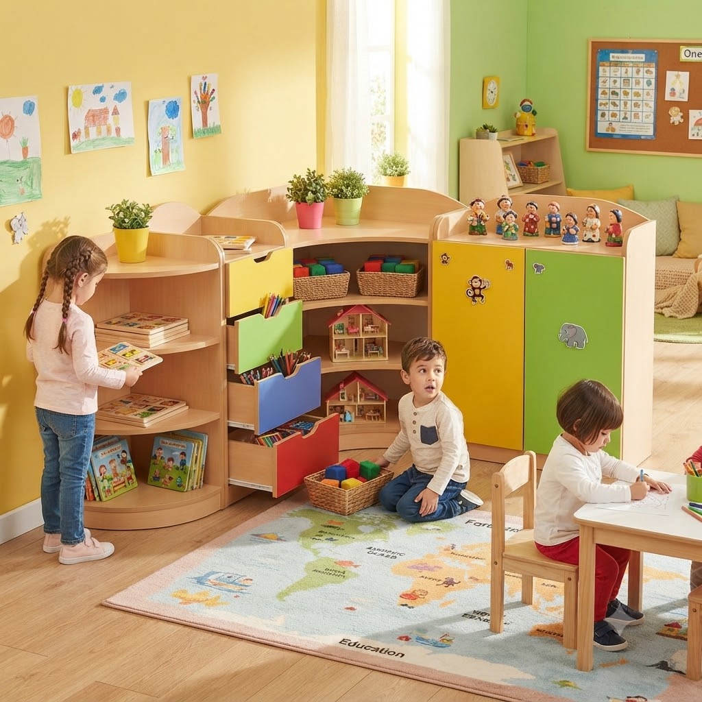 Montesori Köşe Dolap Seti