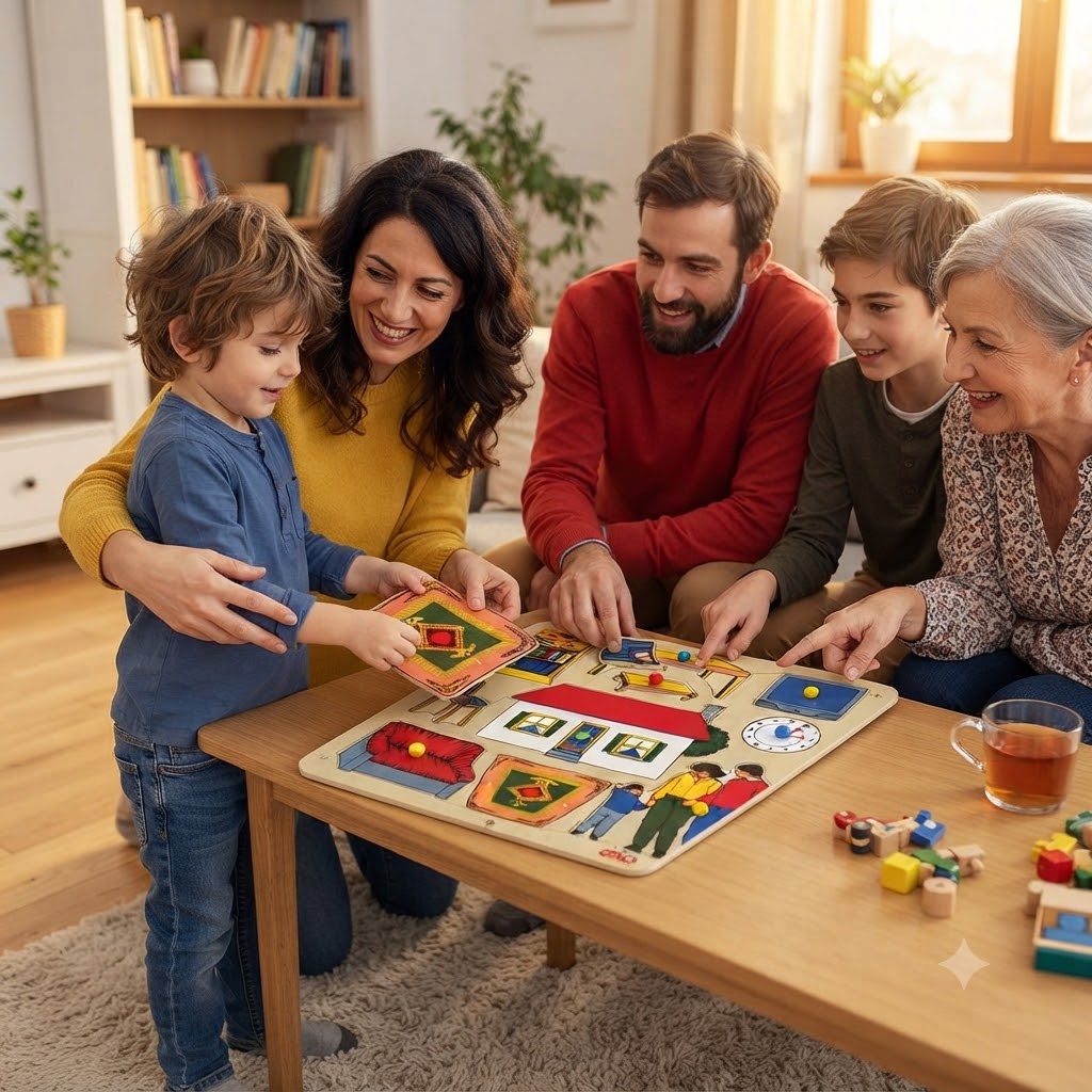 Evimiz Ailemiz Ahşap Puzzle