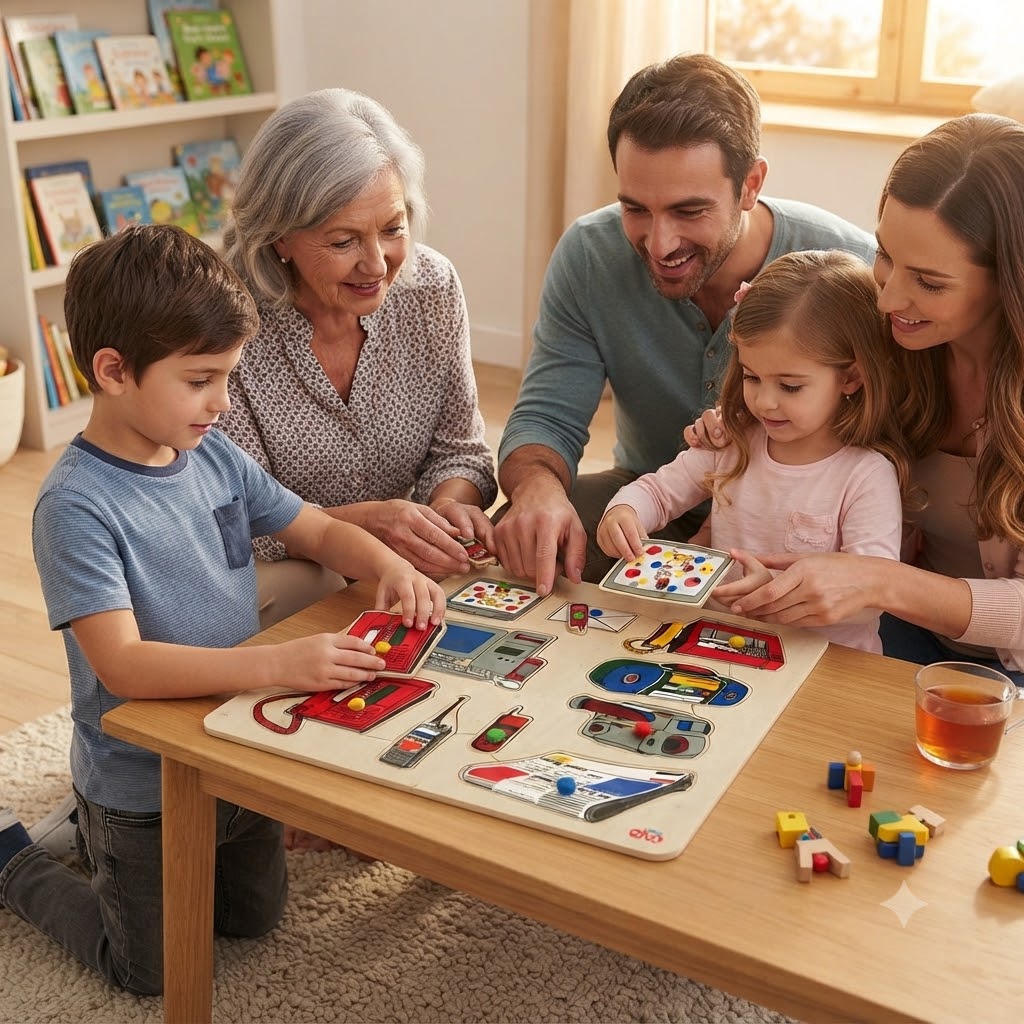 Ahşap Puzzle İletişim Araçları
