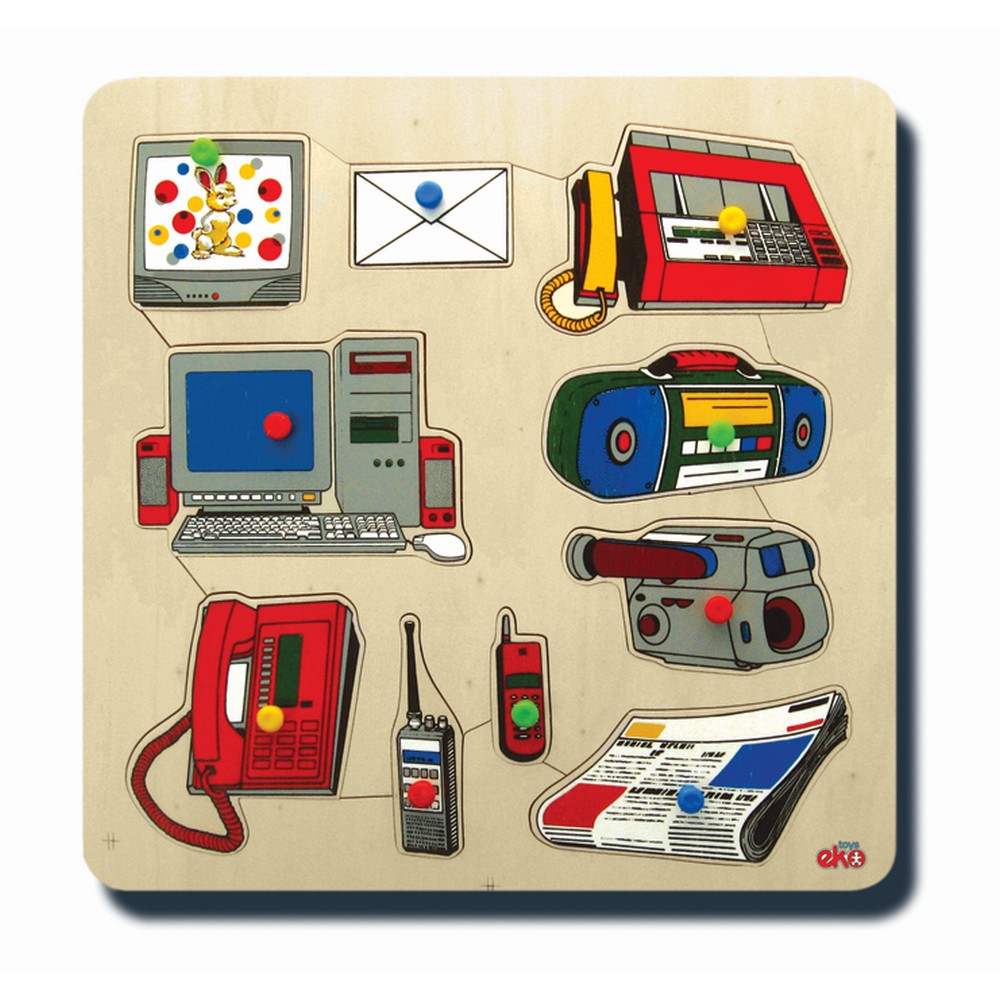 Ahşap Puzzle İletişim Araçları