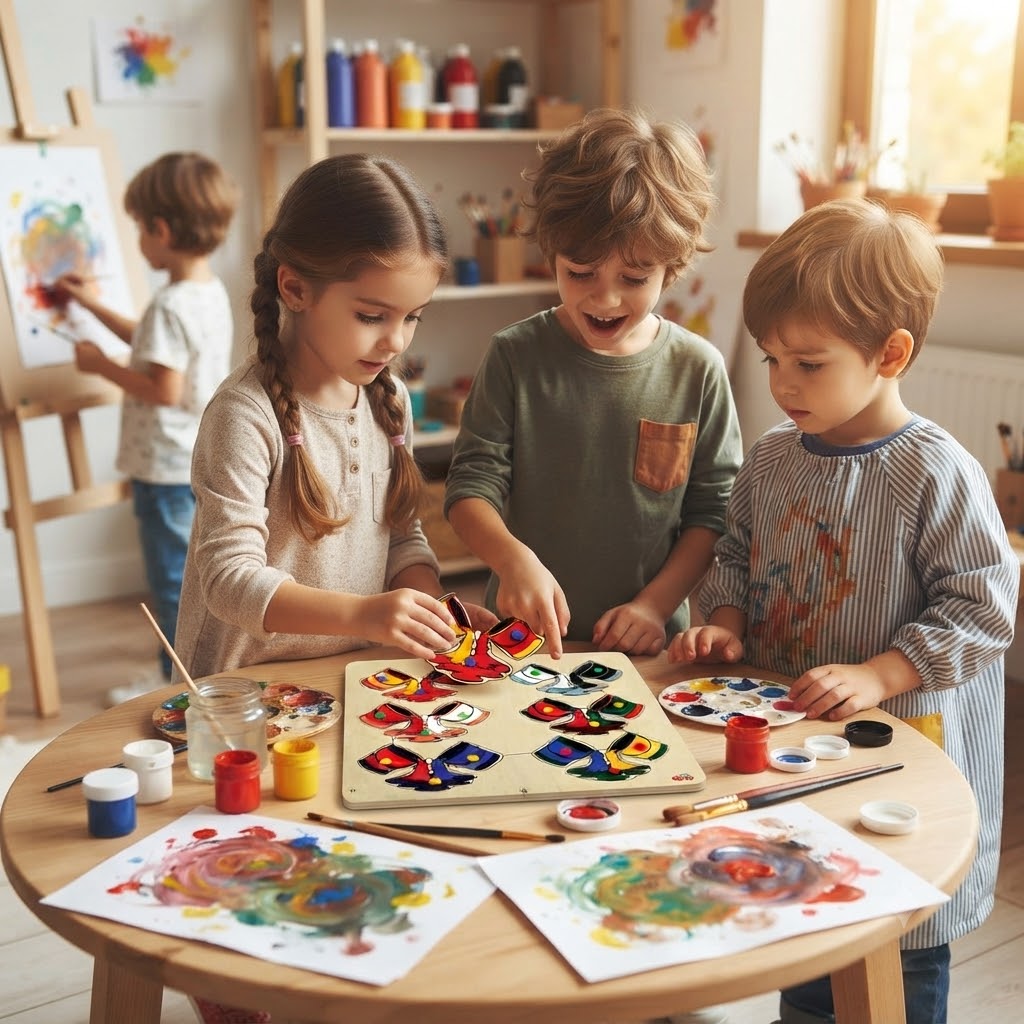 Renklerin Oluşumu Ahşap Puzzle