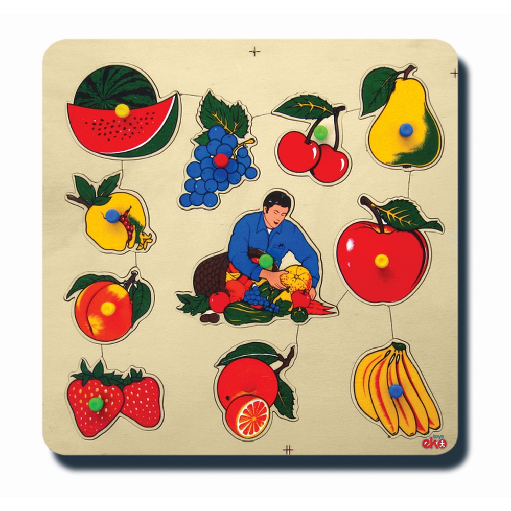 Meyveler Ahşap Puzzle