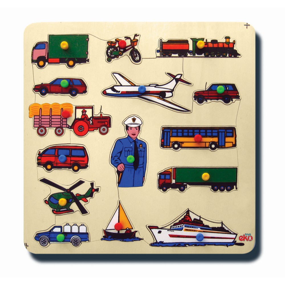 Taşıtlar Ahşap Puzzle