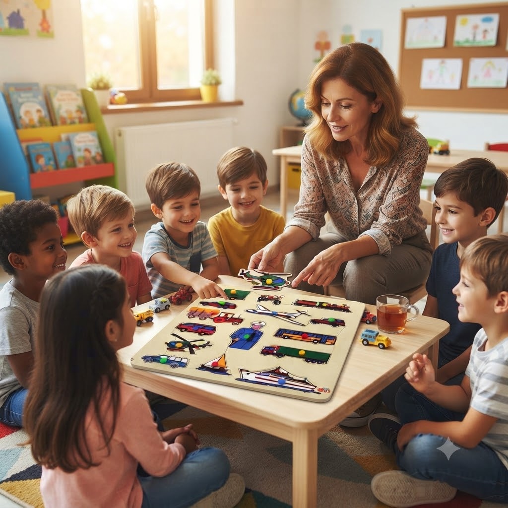 Taşıtlar Ahşap Puzzle