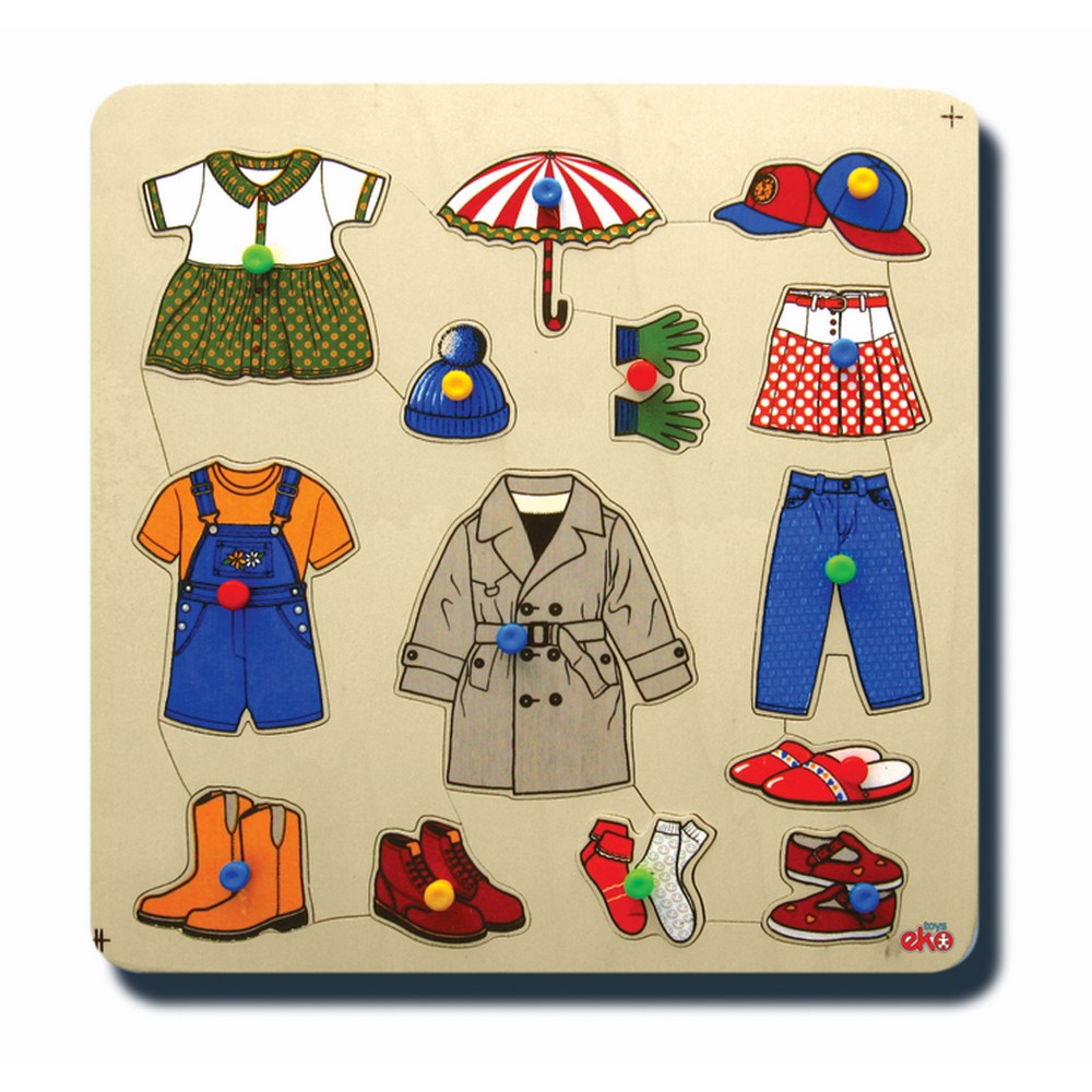 Giyecekler Ahşap Puzzle