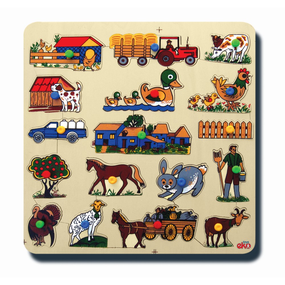 Çiftliğimiz Ahşap Puzzle