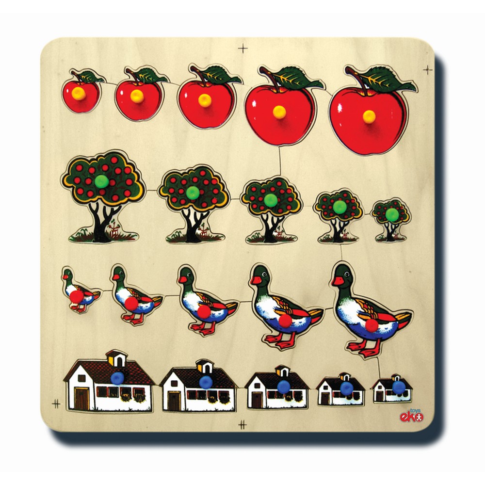 Küçükten Büyüğe Ahşap Puzzle
