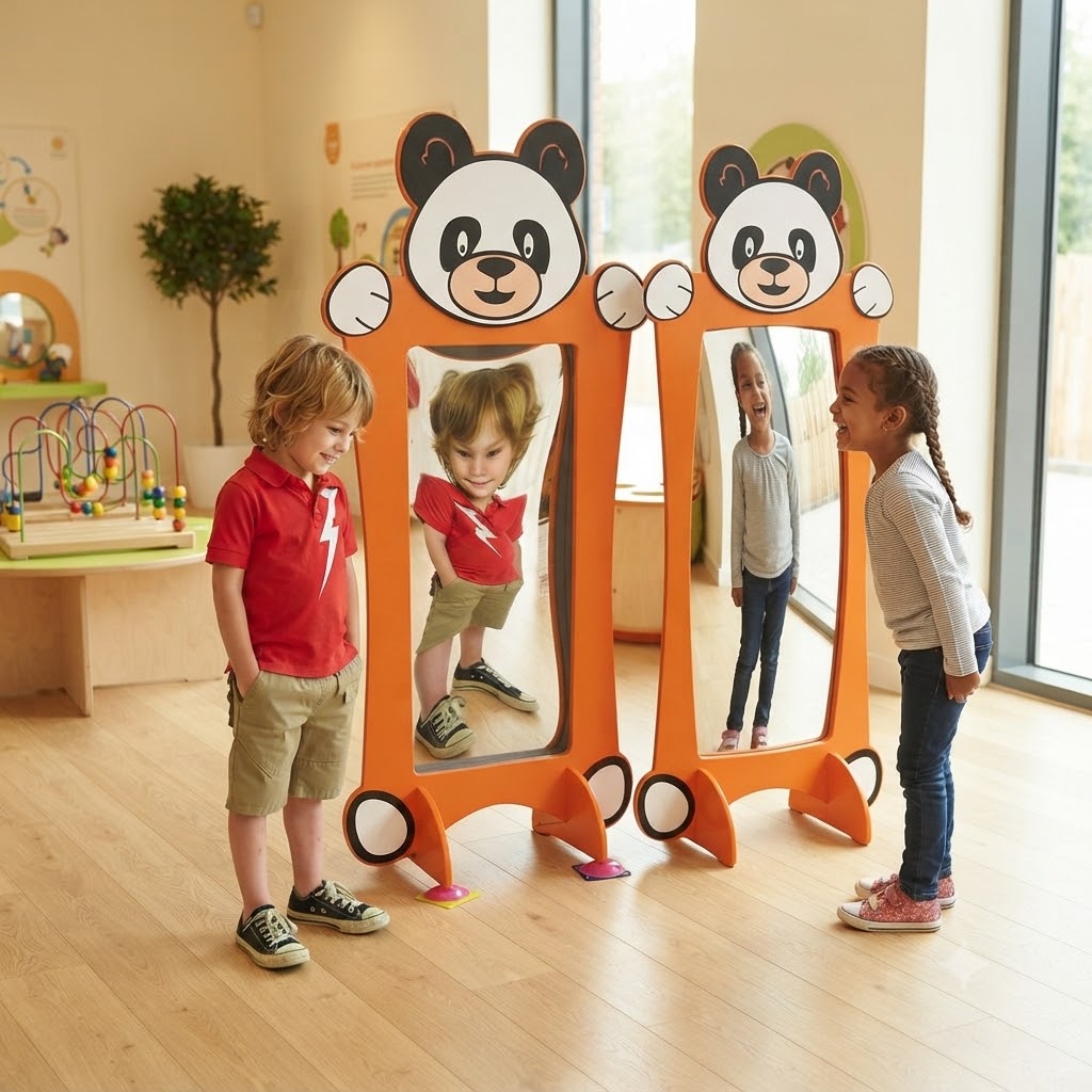 Sihirli Aynalar-Panda - Hipopotam- Aslan- Fil figürlü