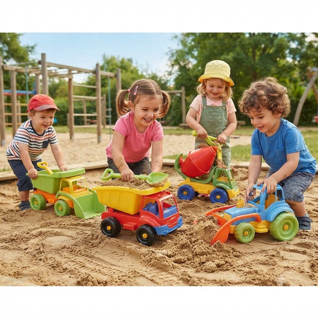 Plastik Kepçe Kamyon Set